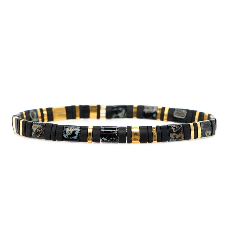 Tiramisu Rainbow Bead Bracelet Couple