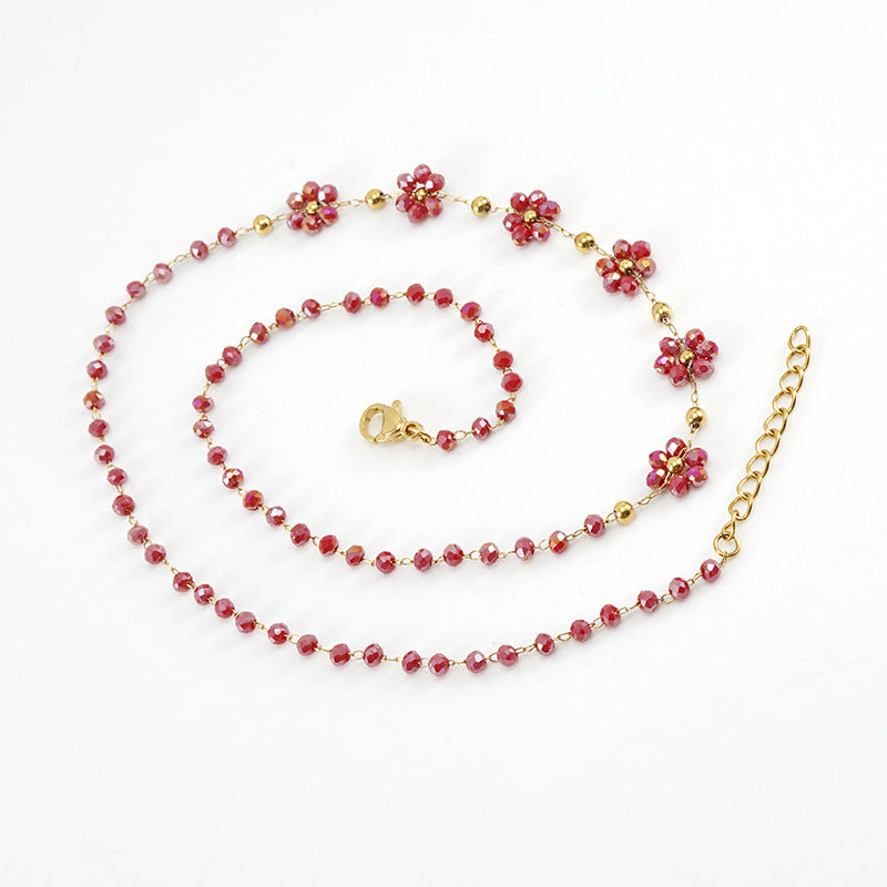 Crystal Flower Bracelet
