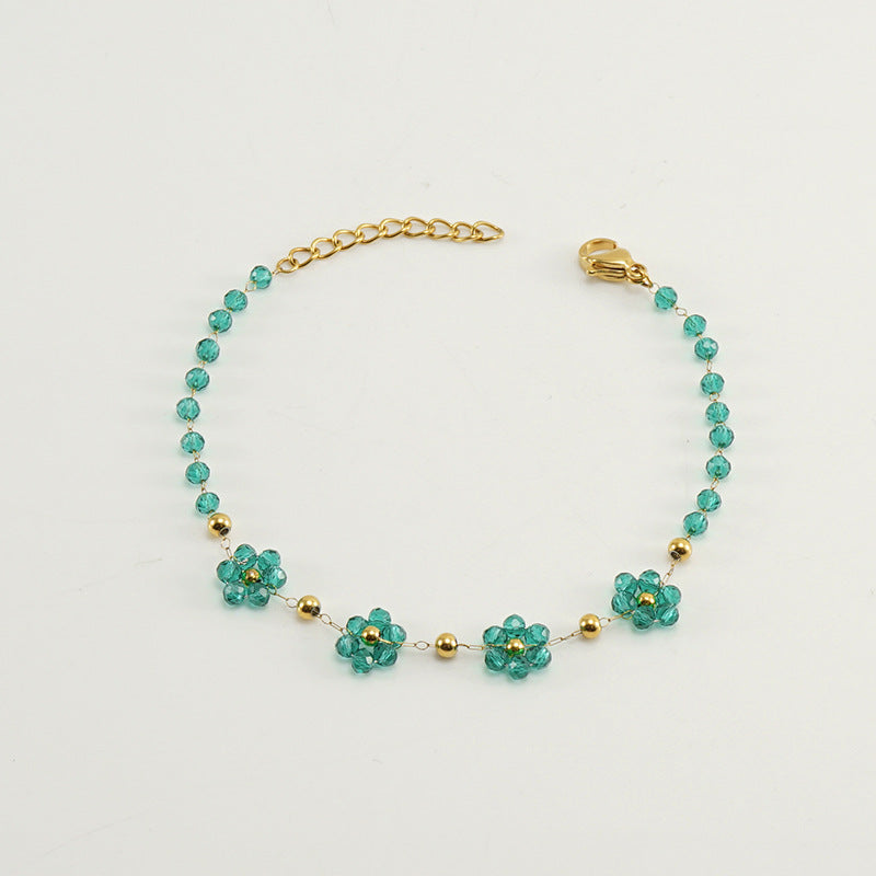Crystal Flower Bracelet