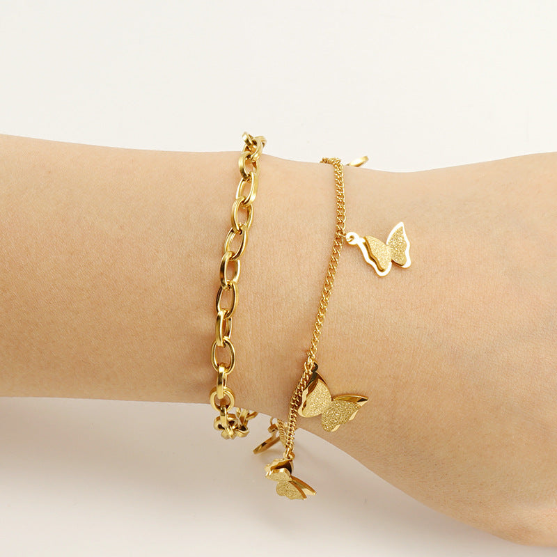 Butterfly Glitter Bracelet