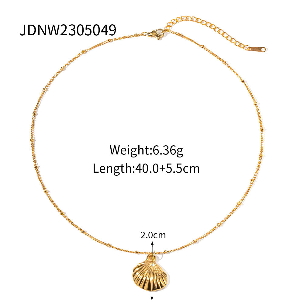 Titanium Steel Shell Pearl Necklace