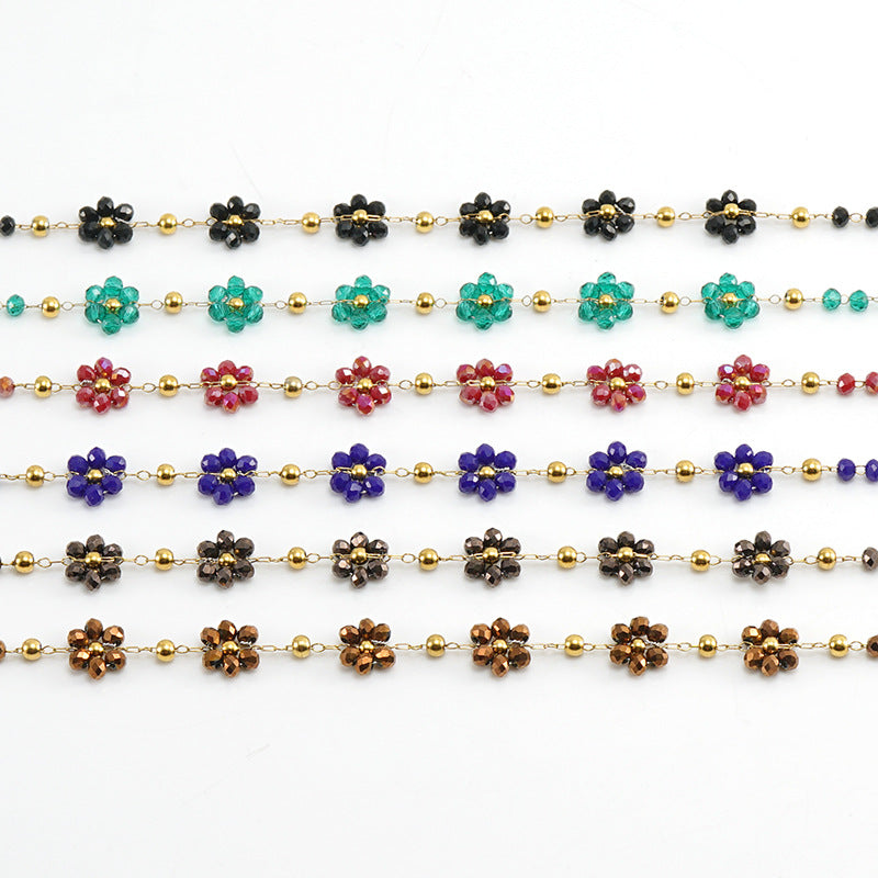 Crystal Flower Bracelet
