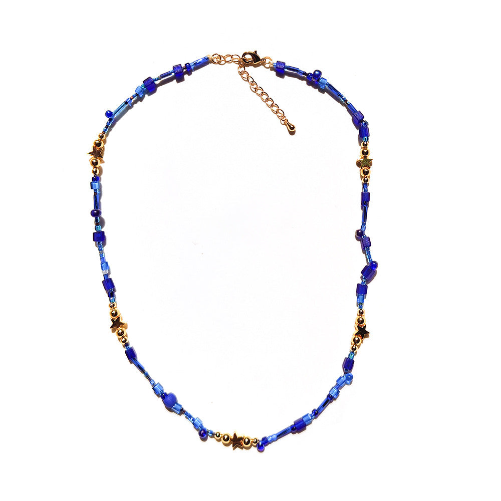 Stained Glass Rice Bead Necklace