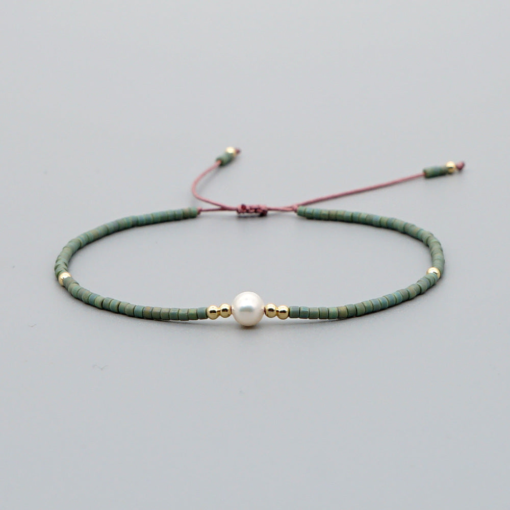 Rice Beads Hand-Woven Bracelet