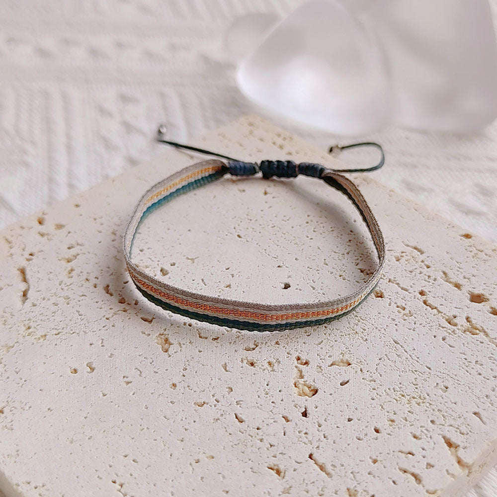 Rice Beads Hand-Woven Bracelet