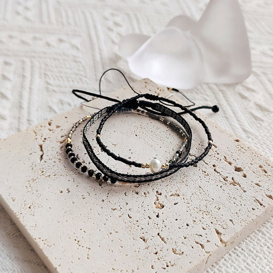 Dark Element Multi-Layered Bracelet