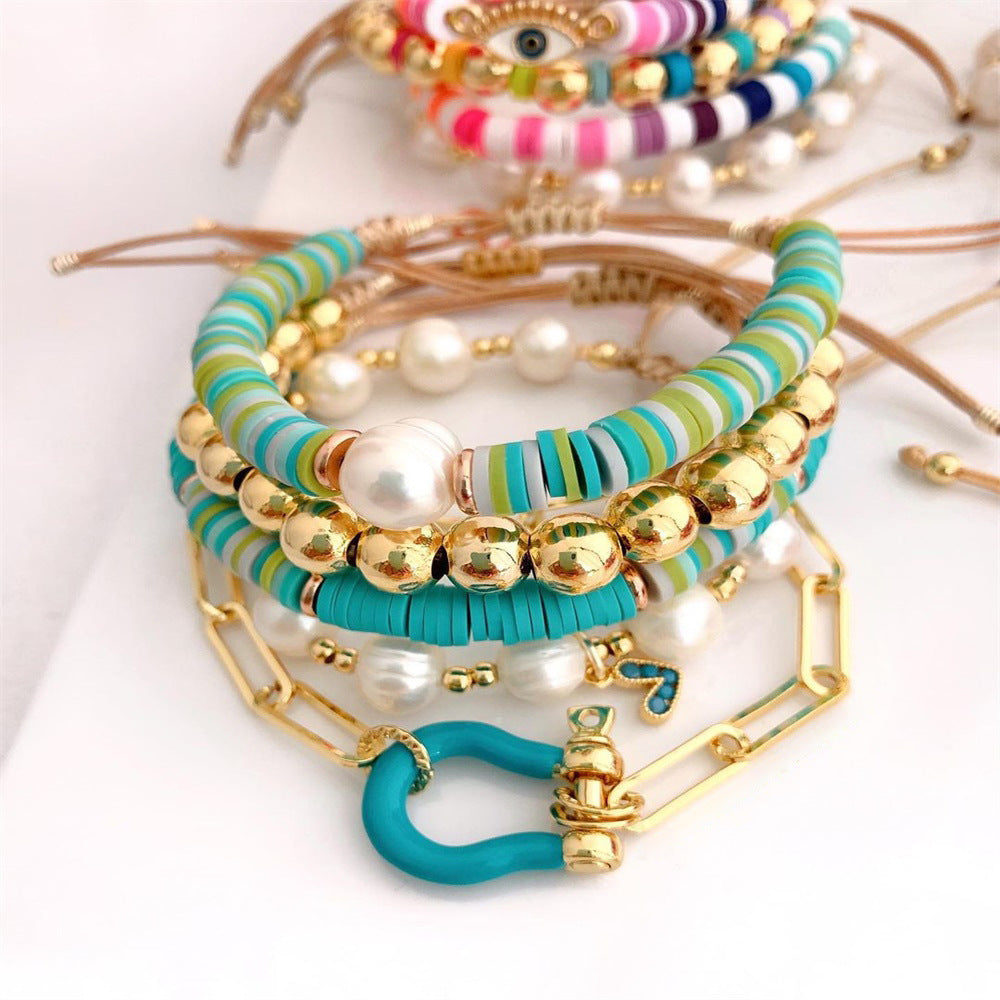 Soft Pottery Chip Bracelet