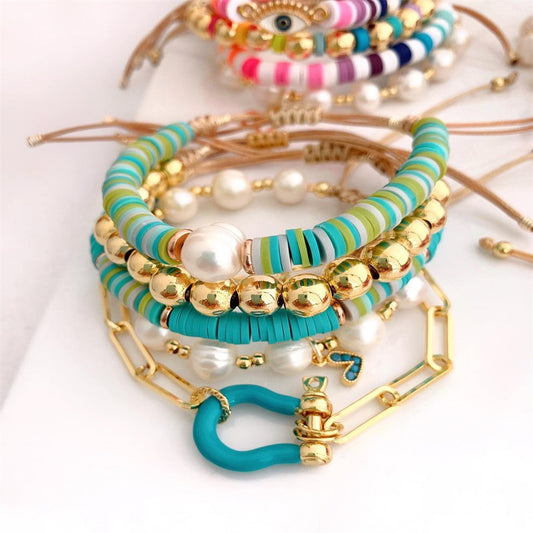 Soft Pottery Chip Bracelet