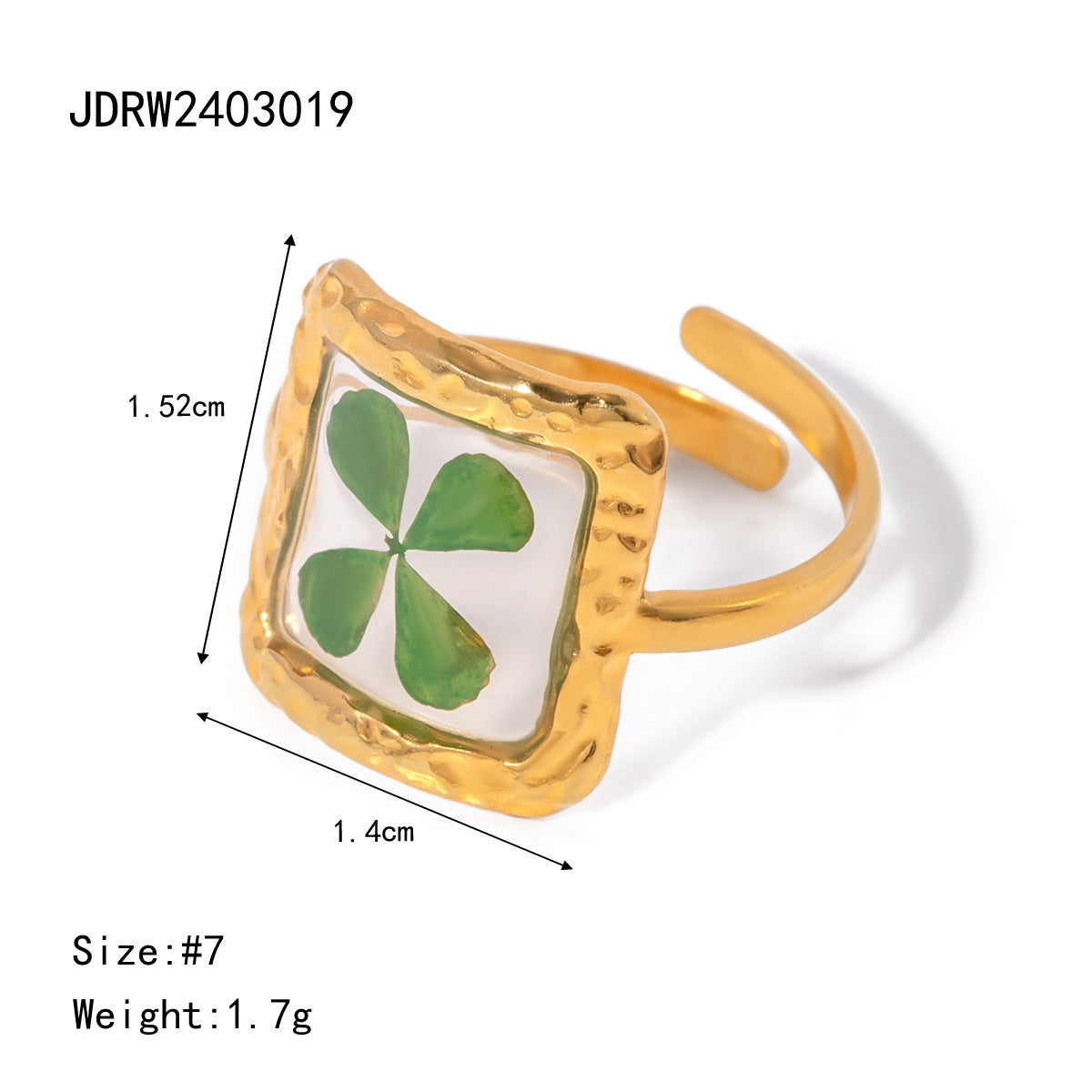 Eternal Golden Sunflower Ring Finger Jewelry Unique Life Flower Gift
