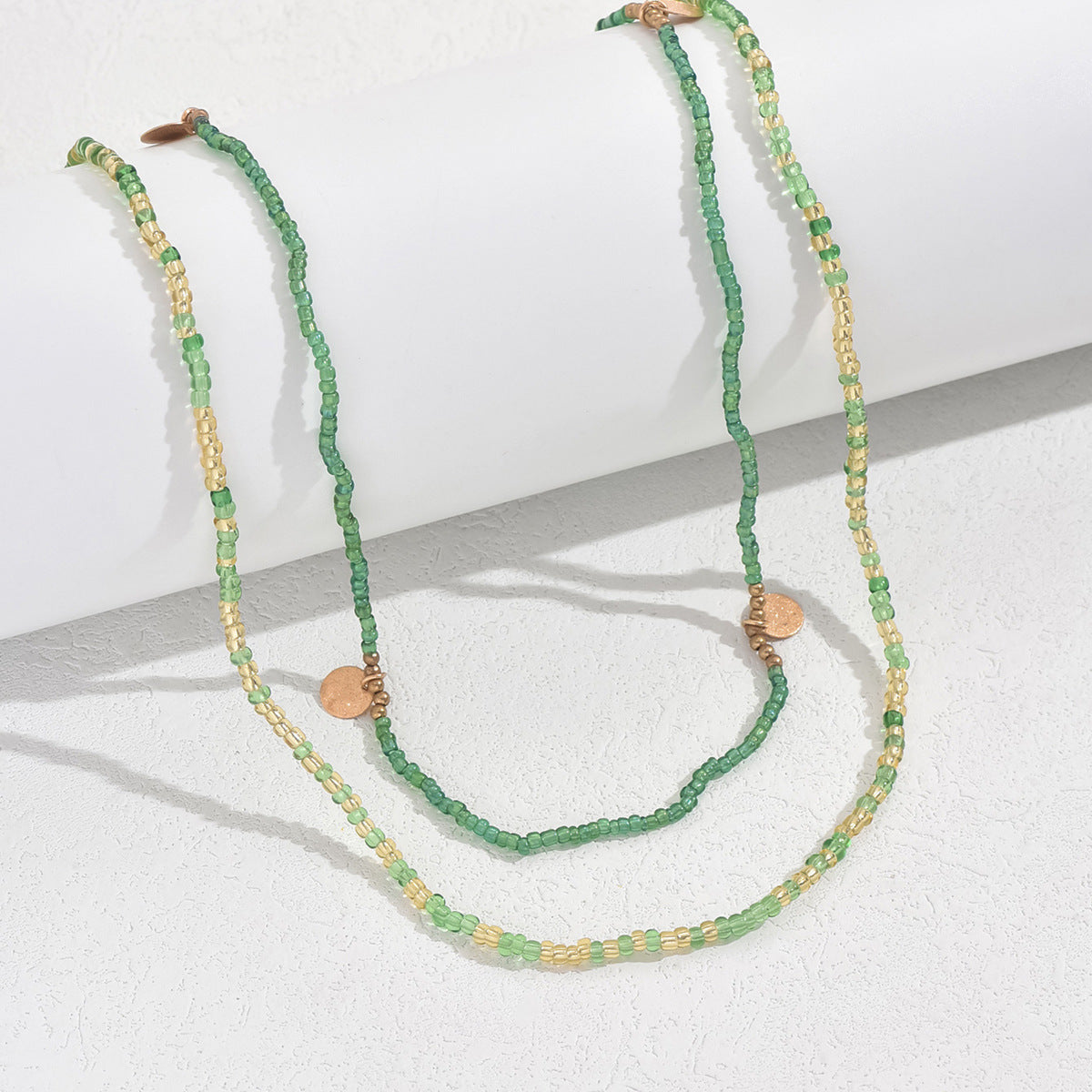 Gold Disc Bead Ankle Chain