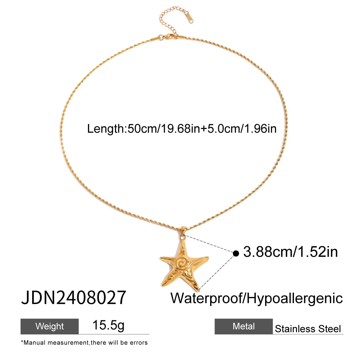 Titanium Steel Shell Pearl Necklace