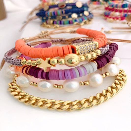 Hundred pearl bracelet