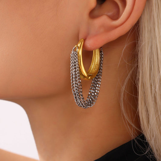 Chain Tassel Earrings
