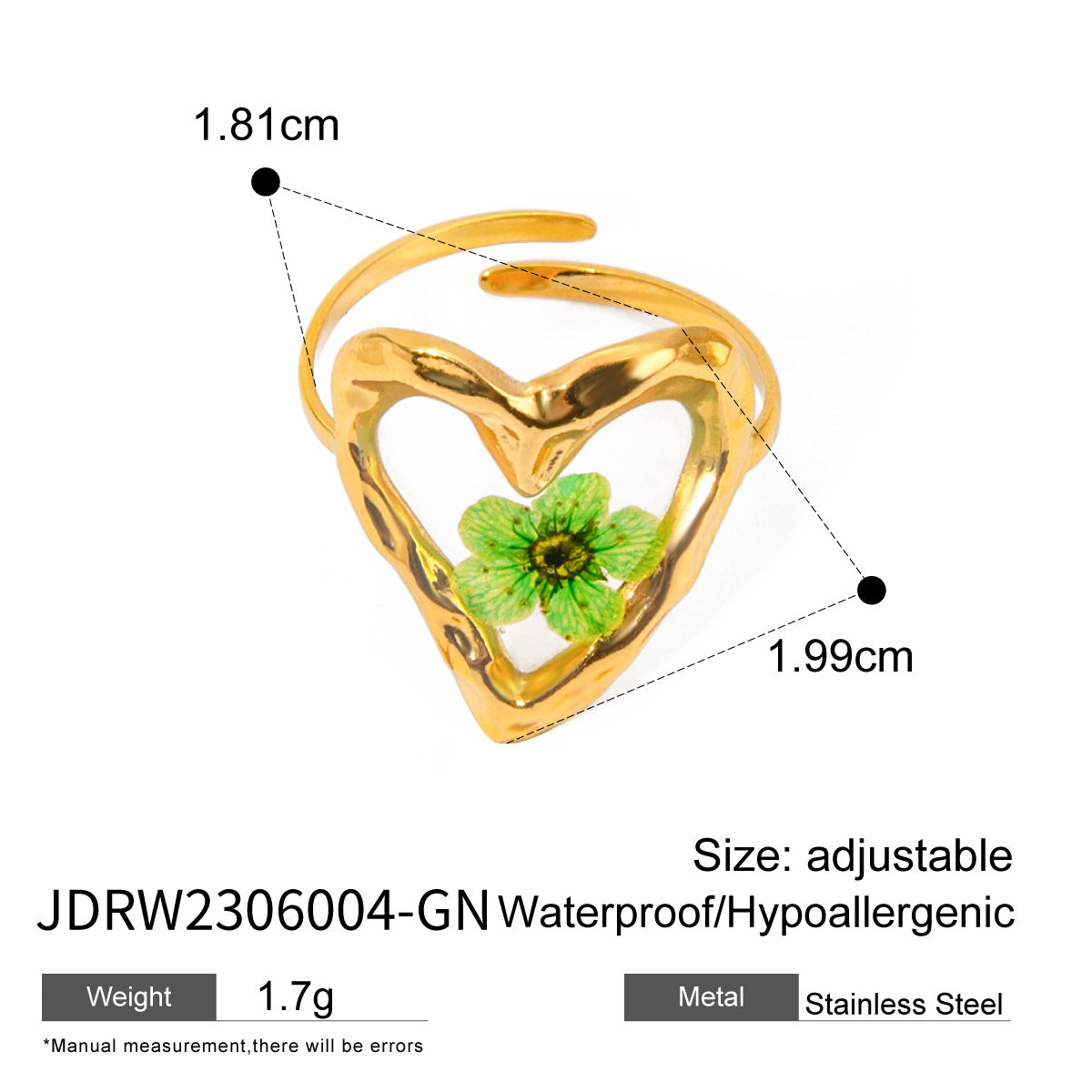 Eternal Golden Sunflower Ring Finger Jewelry Unique Life Flower Gift