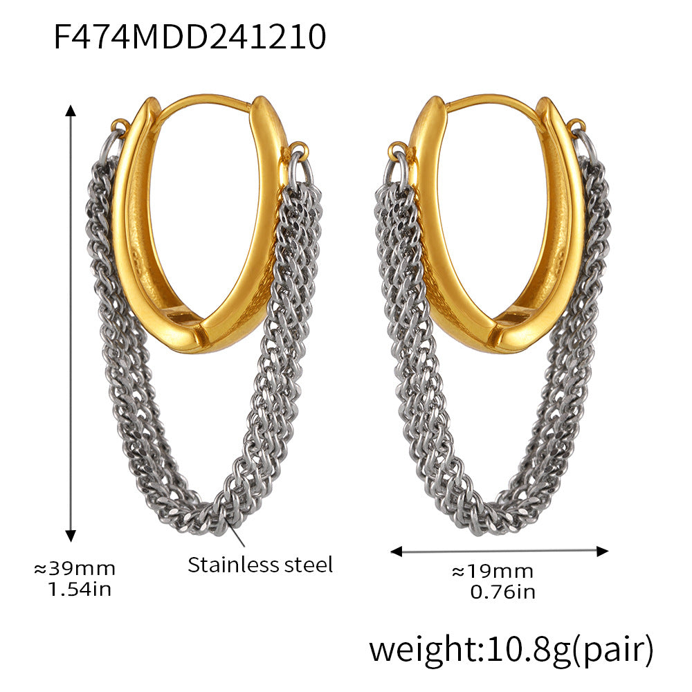 Chain Tassel Earrings