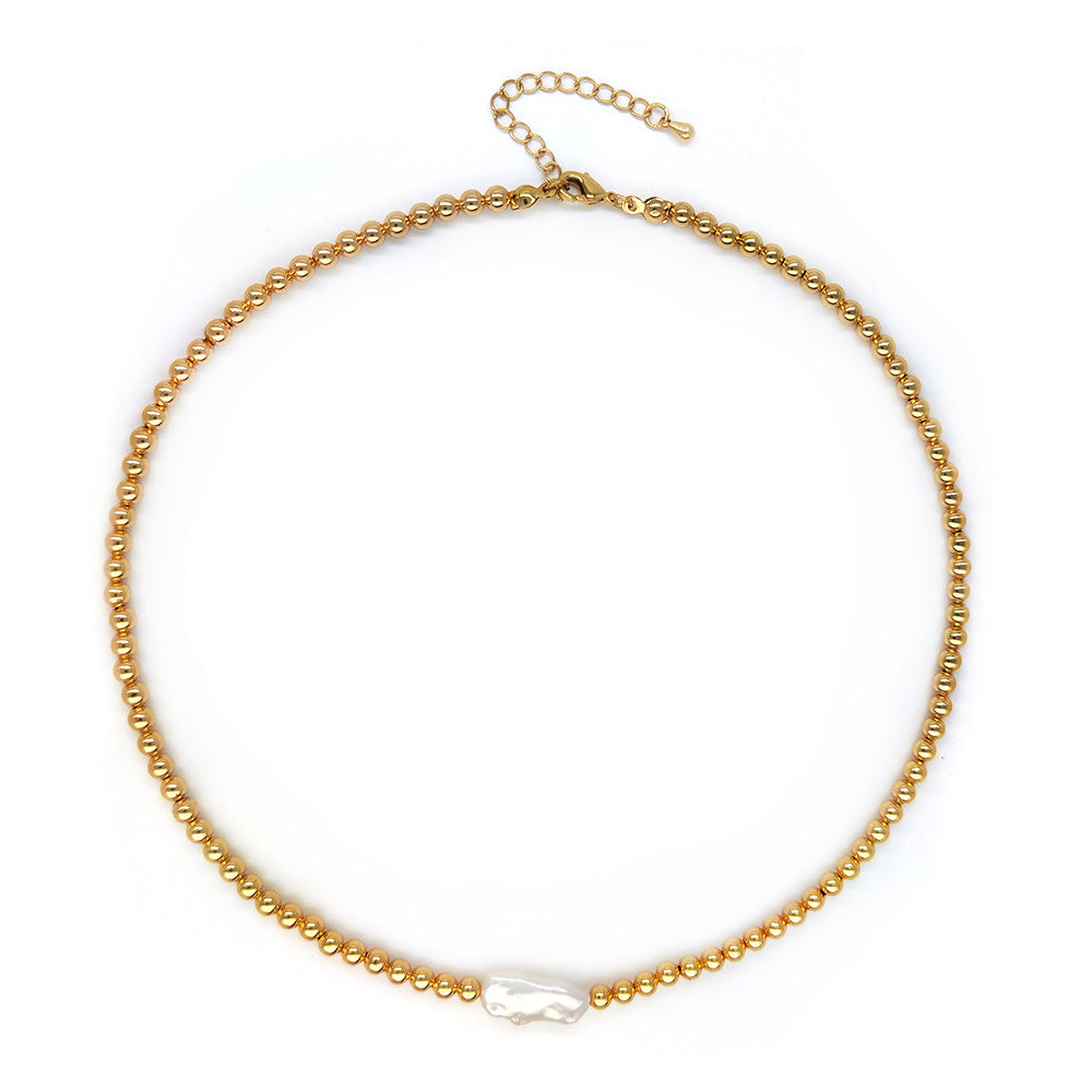 Natural pearl necklace