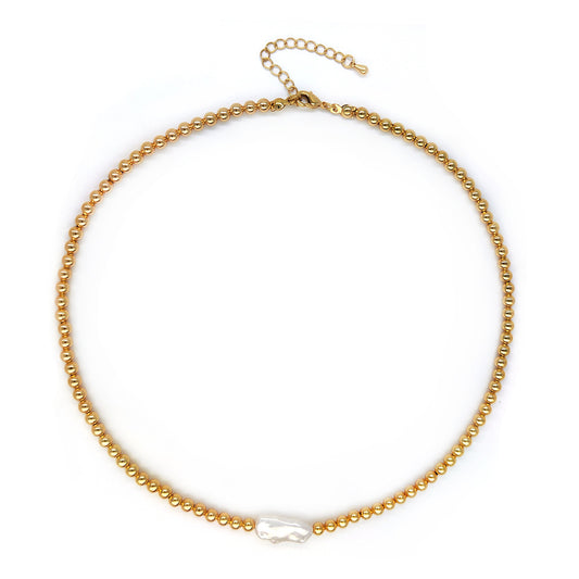 Natural pearl necklace