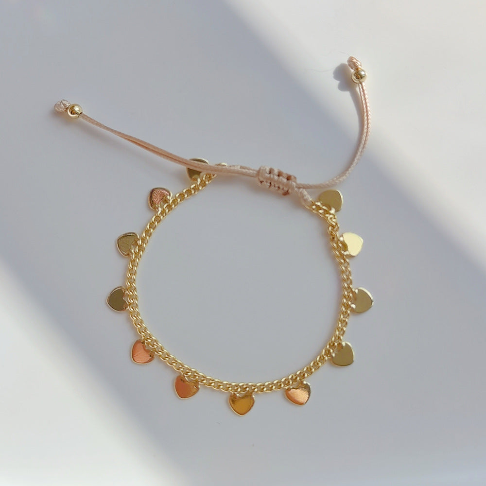 Rainbow Soft Pottery Chip Bracelet