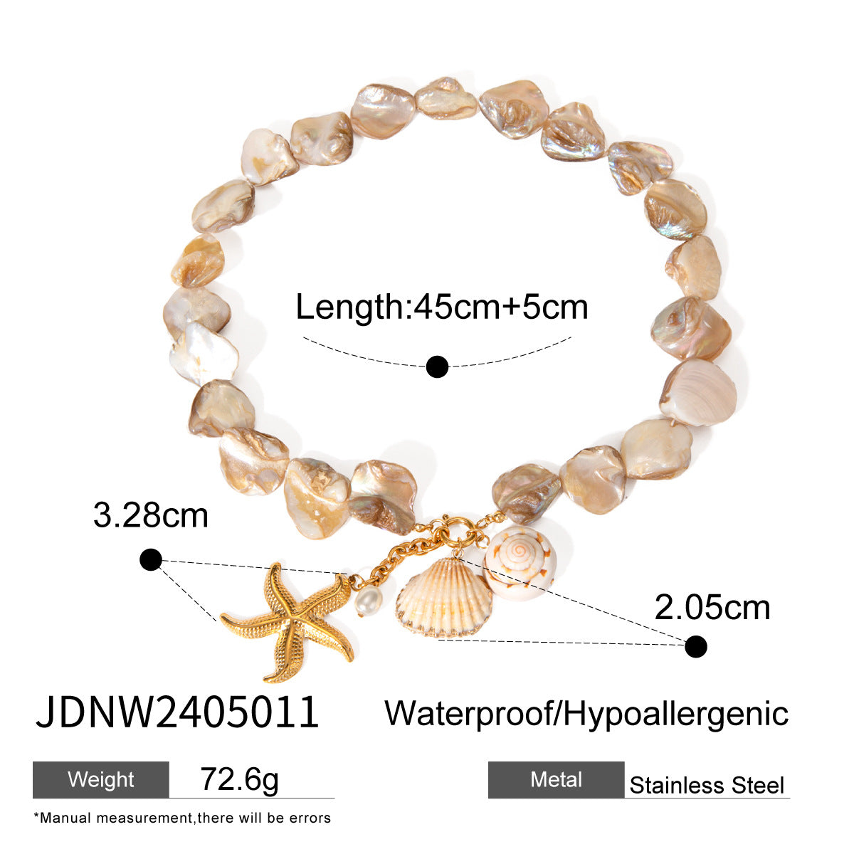 Beach Resort Style Collarbone Chain