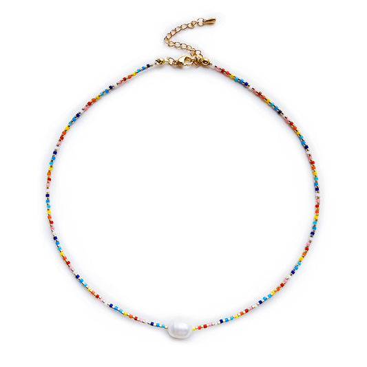 Rice Bead Collarbone Chain