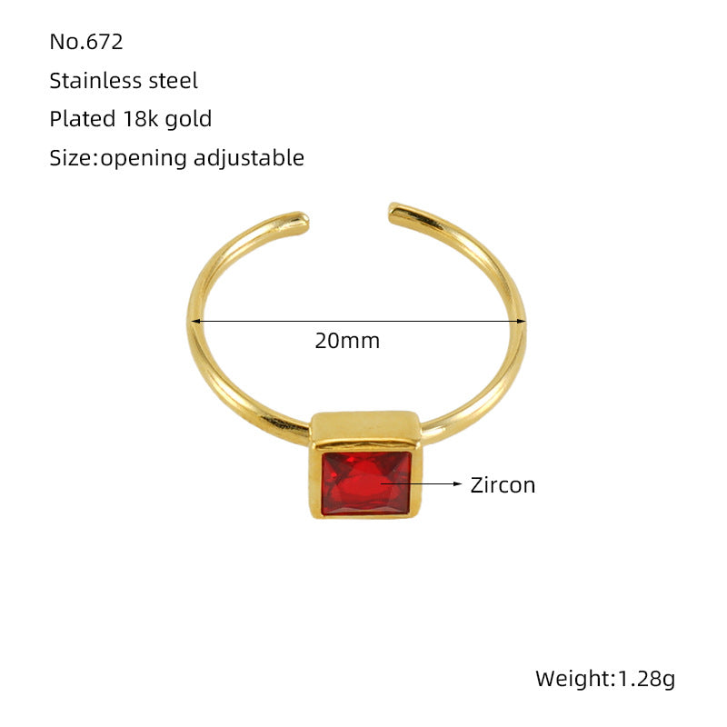 Square Heart Ring