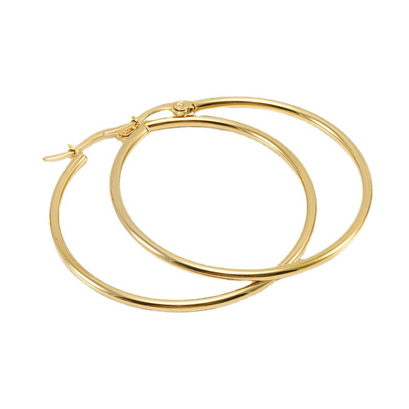 Round Snap Earrings