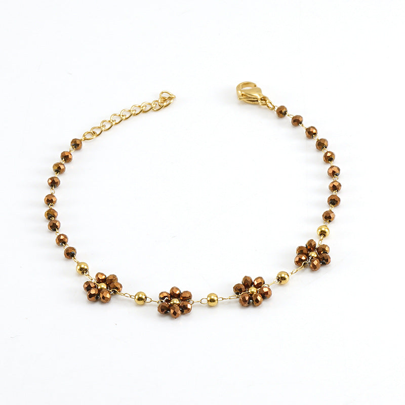 Crystal Flower Bracelet