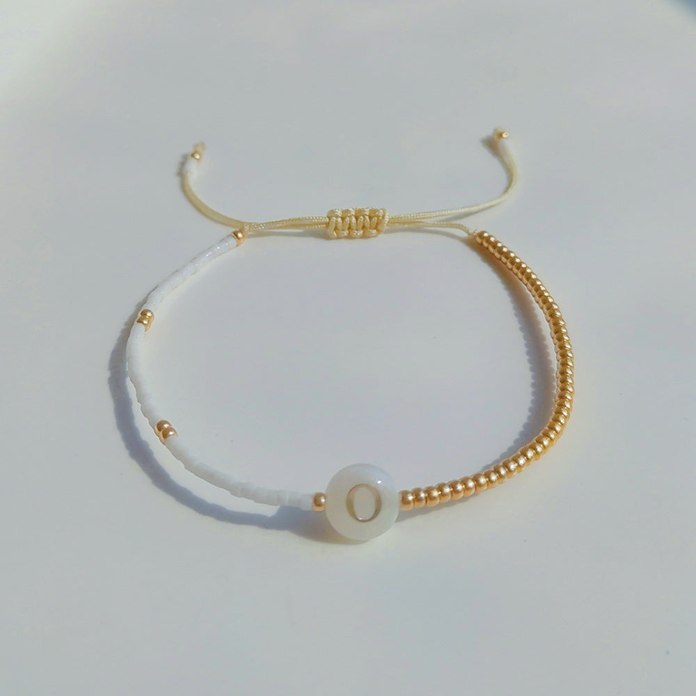 Seashell Alphabet Bracelet