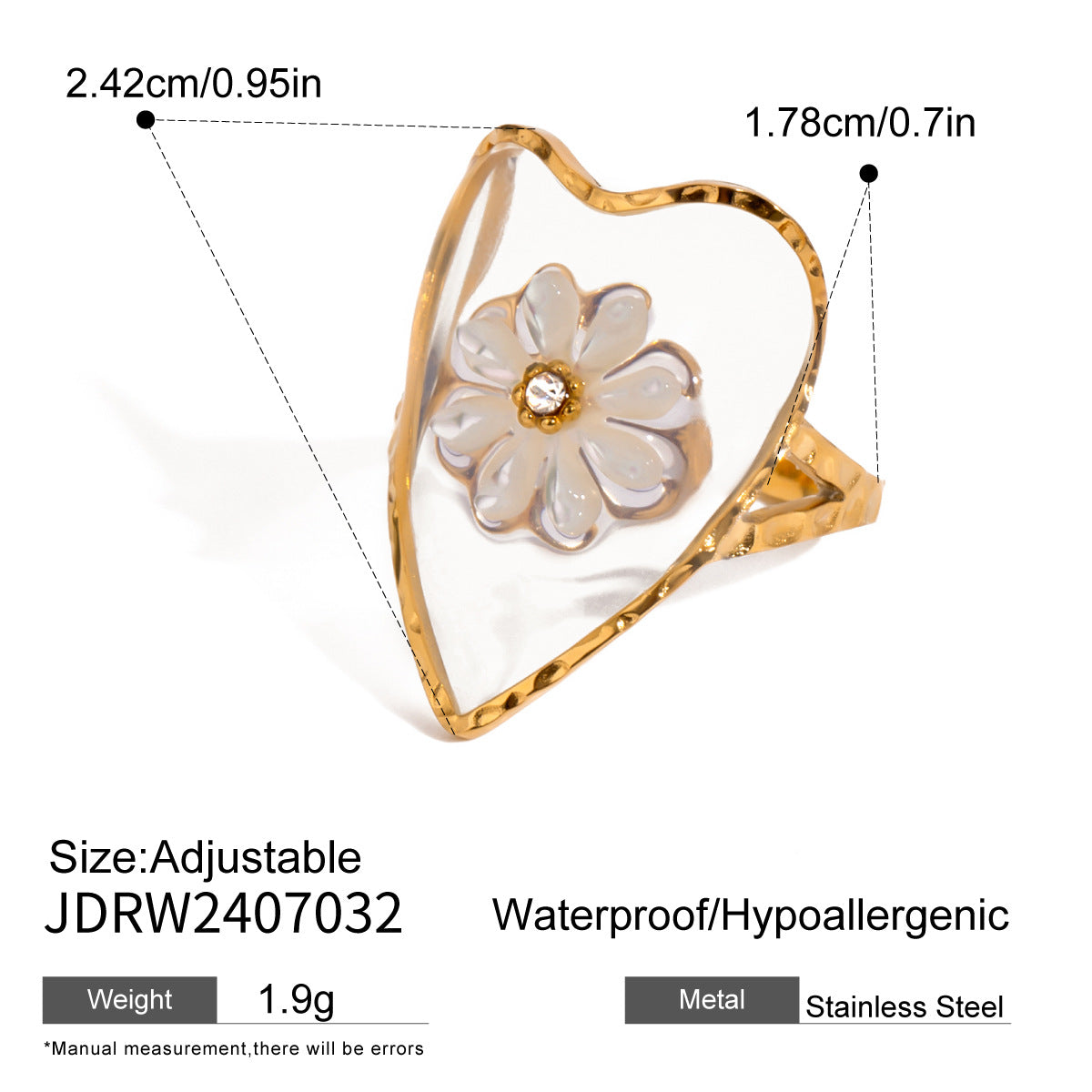 Love Precious Shell Ring