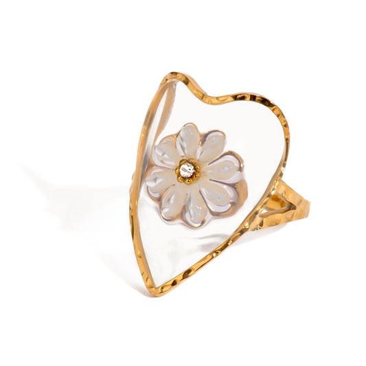 Love Precious Shell Ring
