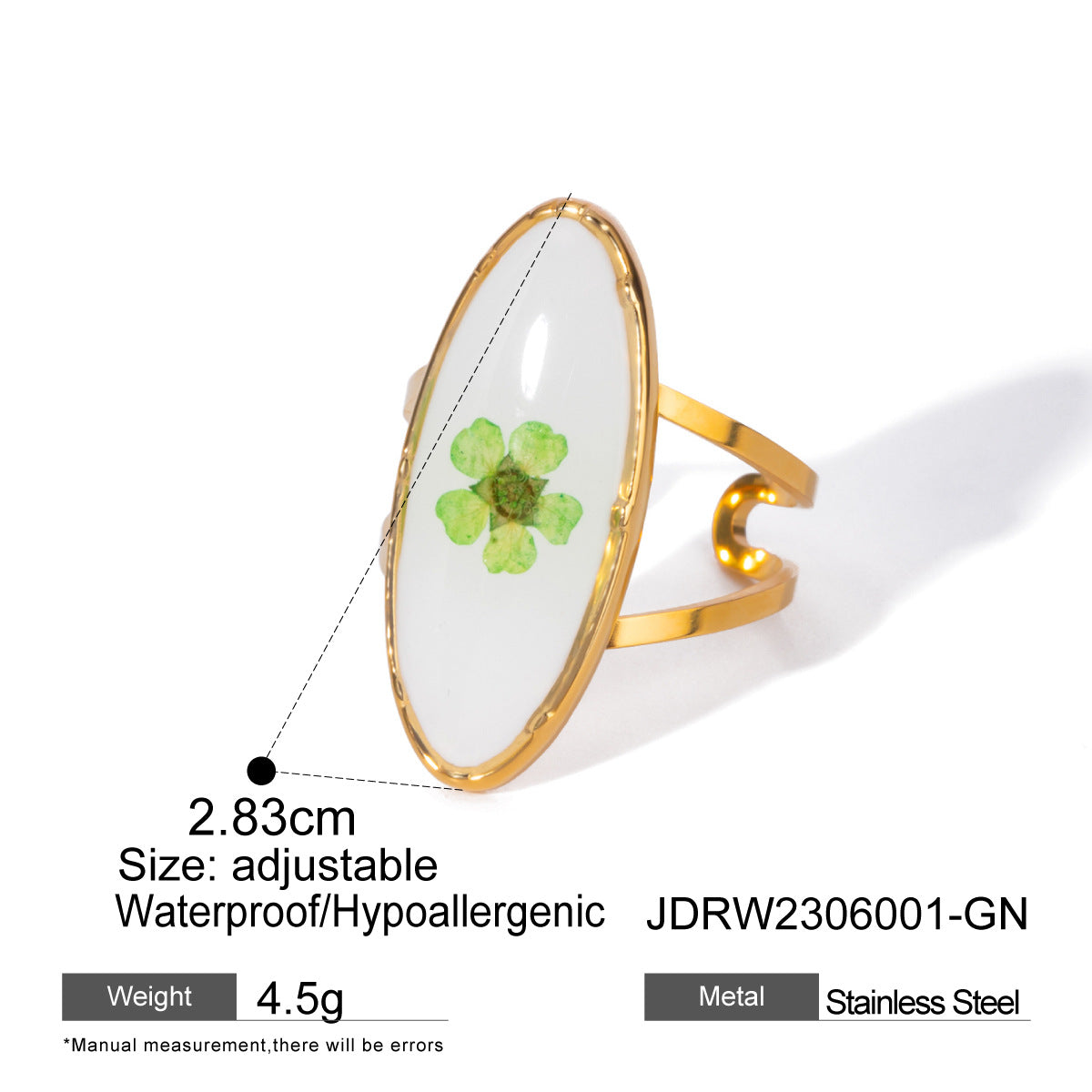 Eternal Golden Sunflower Ring Finger Jewelry Unique Life Flower Gift