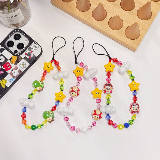 Colorful Beaded Phone Chain