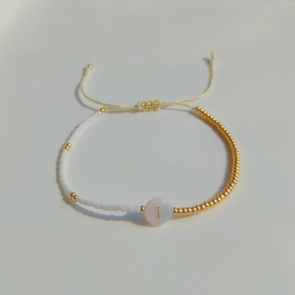 Seashell Alphabet Bracelet