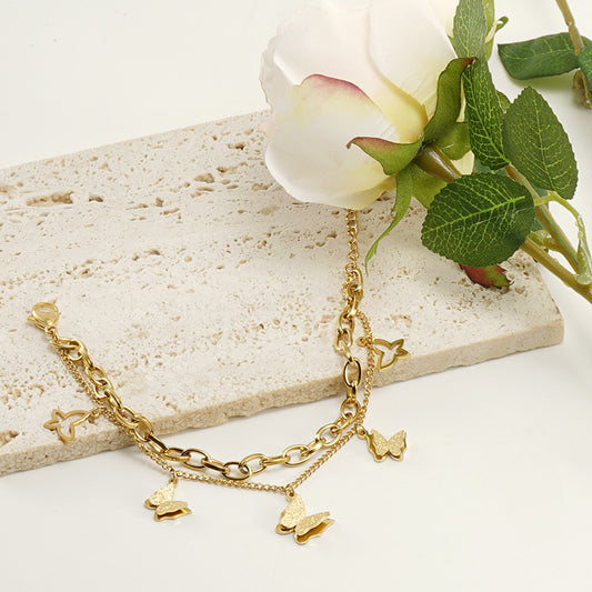 Butterfly Glitter Bracelet