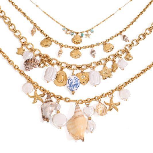 Beach Resort Style Collarbone Chain