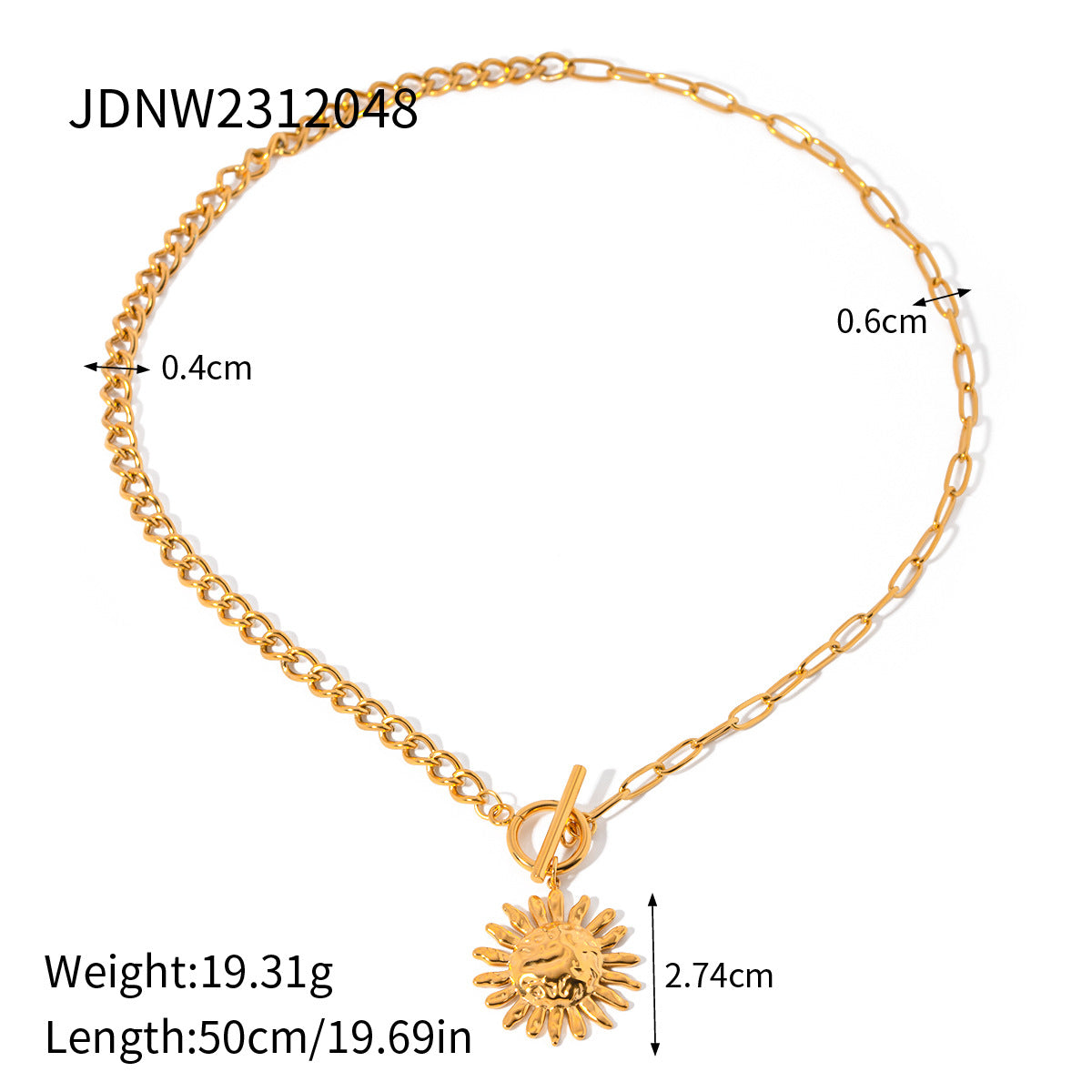 Cat's Eye Sun Pendant