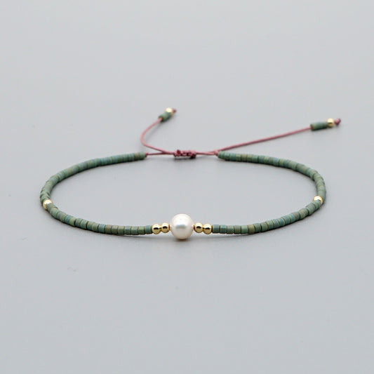 Rice Beads Hand-Woven Bracelet