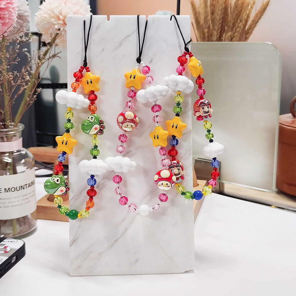 Colorful Beaded Phone Chain