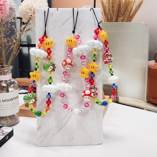 Colorful Beaded Phone Chain
