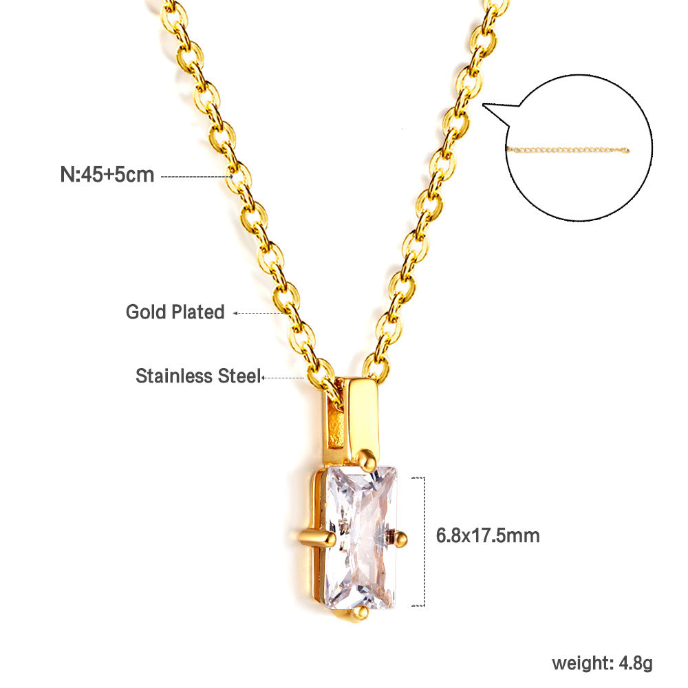 Hundred simple collarbone chain
