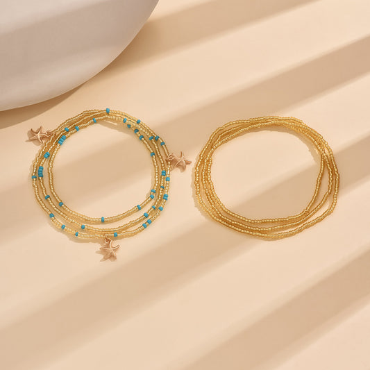 Versatile Starfish Pearl Anklet