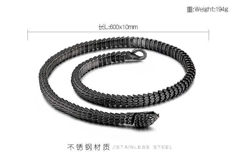 Creative Casting Snake Scale Men's Bracelet