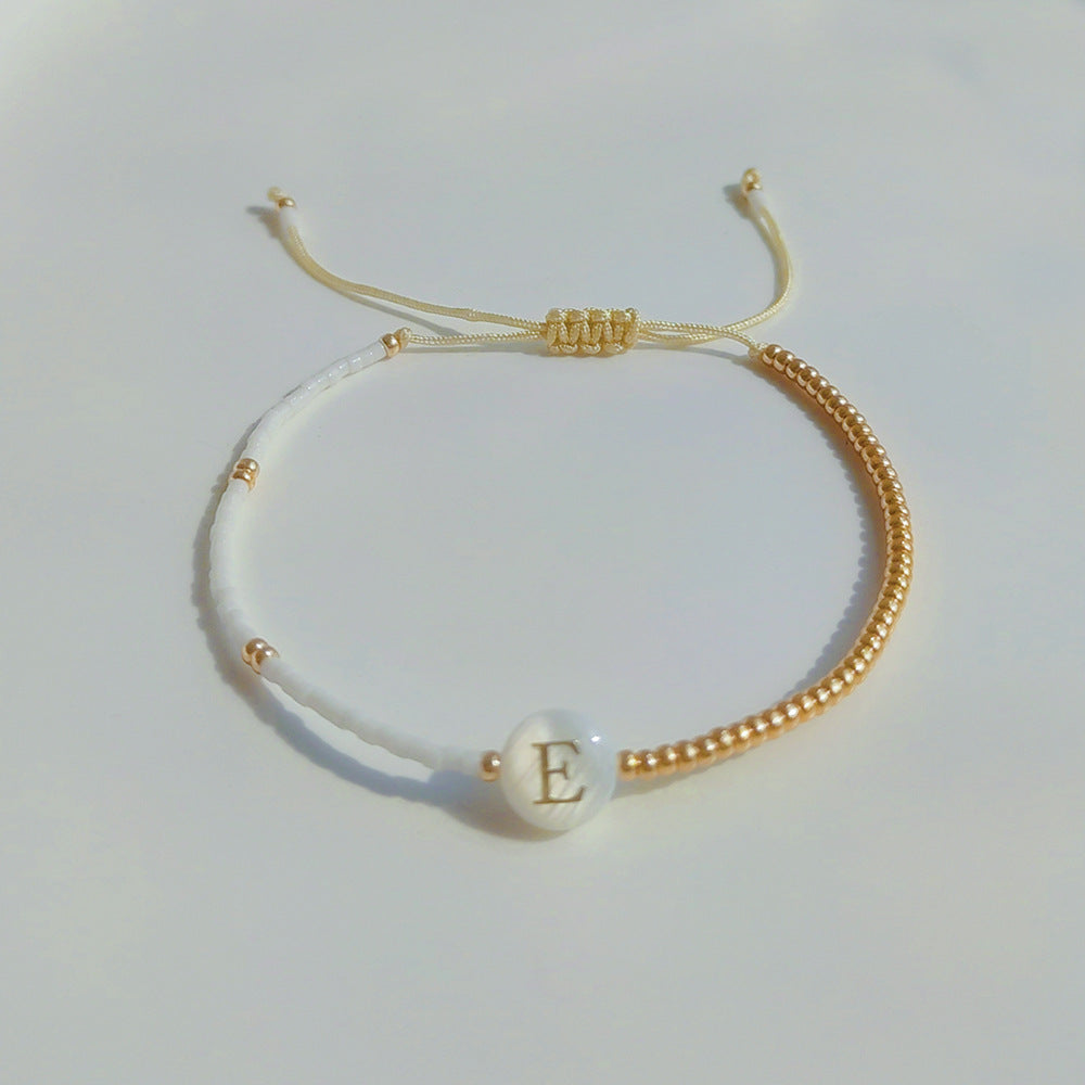 Seashell Alphabet Bracelet