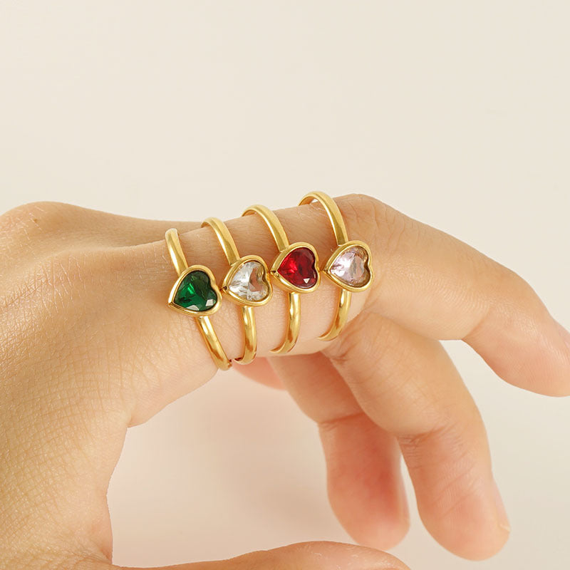 Square Heart Ring