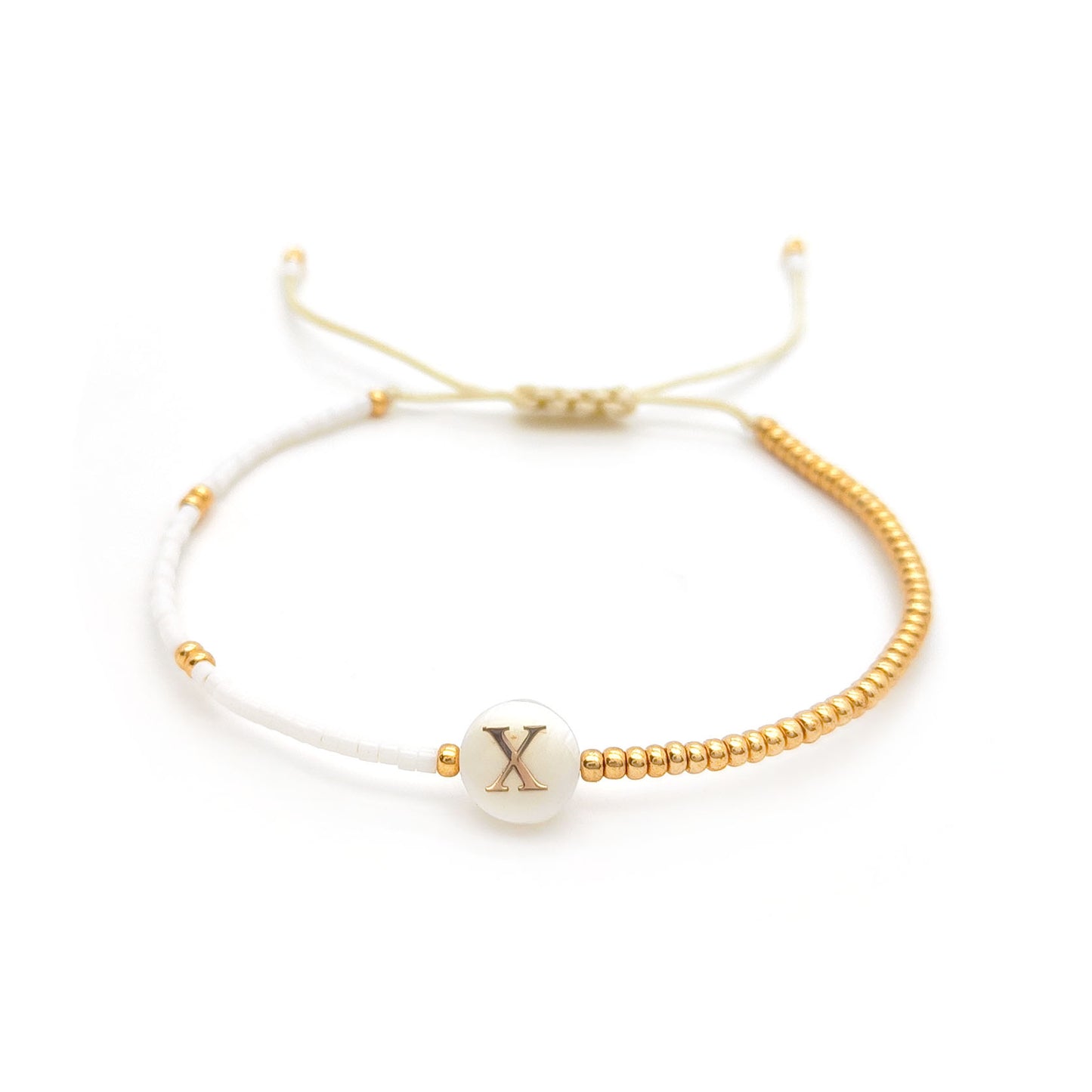Seashell Alphabet Bracelet