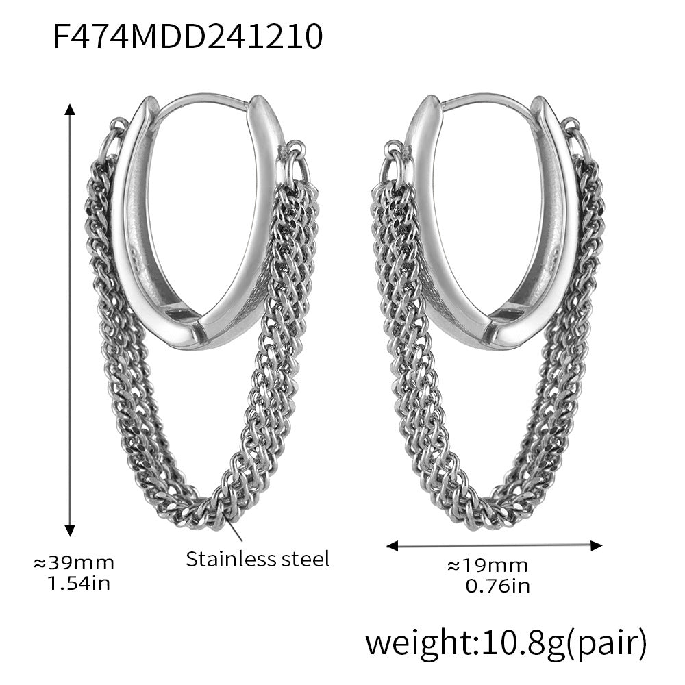 Chain Tassel Earrings