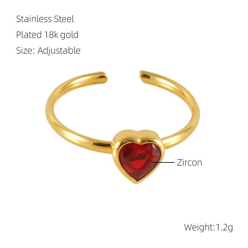 Square Heart Ring