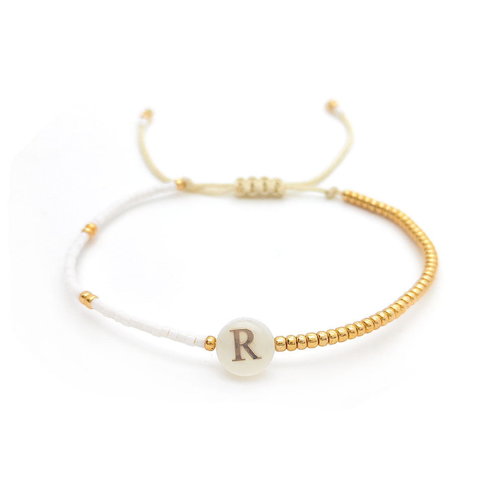 Seashell Alphabet Bracelet